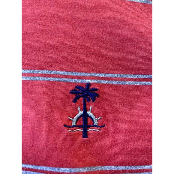 Vintage Fairway & Greene Polo Golf Shirt Mens LARGE Striped Red Cotton - Picture 9 of 15